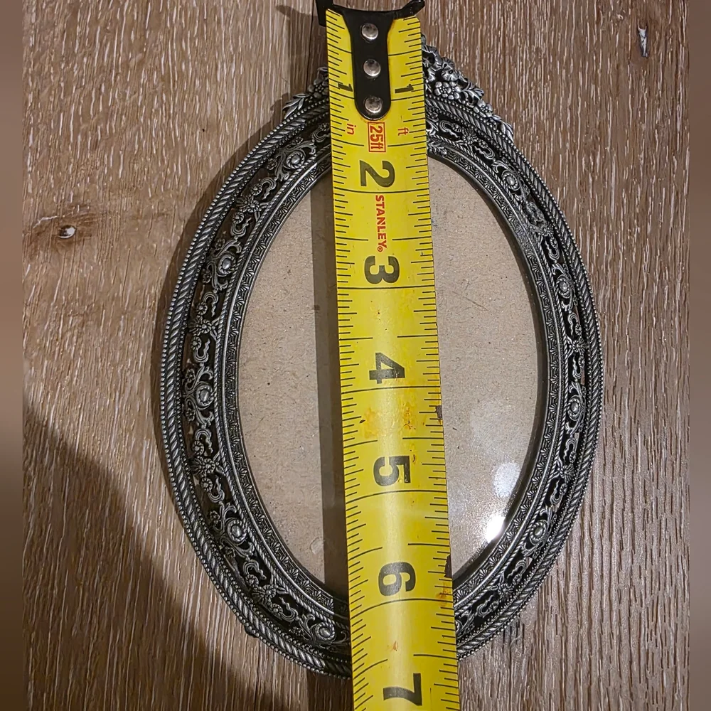 Ornate Silver Oval Photo Frame - Picture 2 of 3